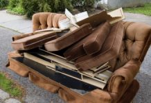 Как происходит вывоз старых диванов?