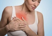 Покраснение груди